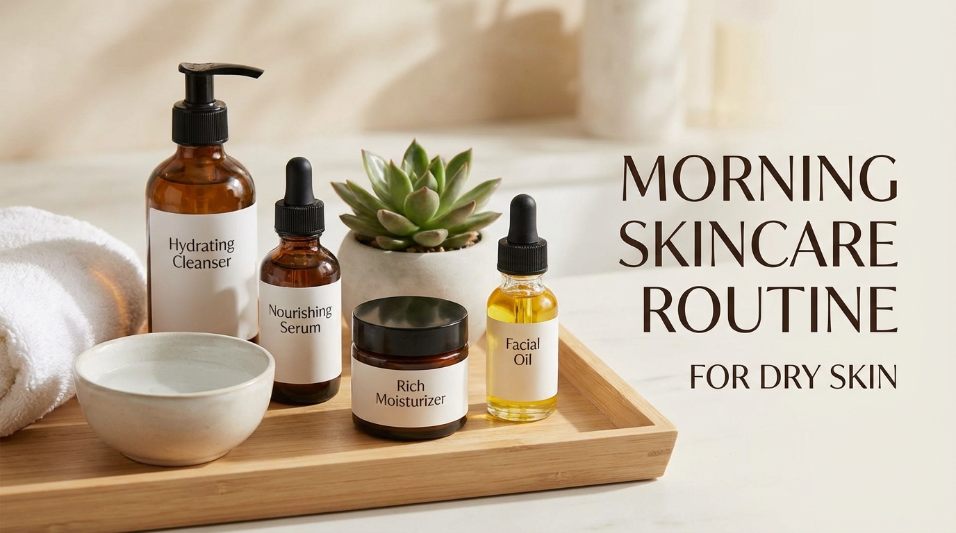 5-Step Morning Skincare Routine For Dry Skin [2026]