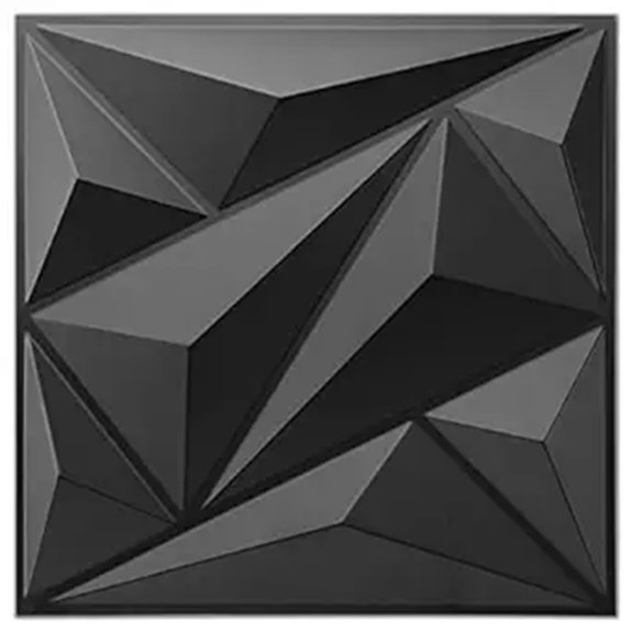 10 Accent Wall Ideas That Transform Any Room Without Fuss 5 Art3dwallpanels 3D Diamond PVC Wall Panels (33-Pack)