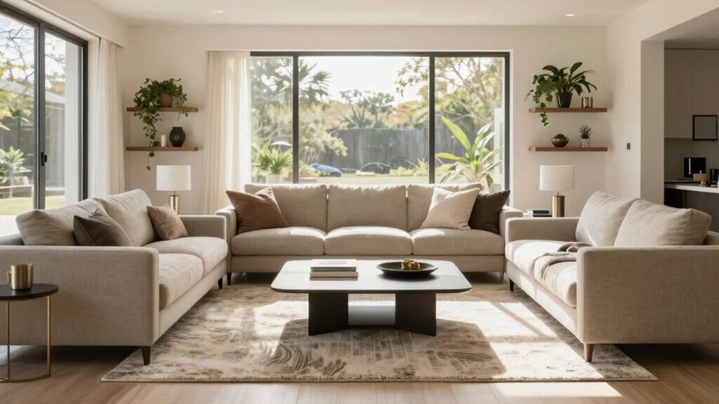21 Living Room Inspiration Ideas for a Stylish Home 7 balanced functional furniture arrangement