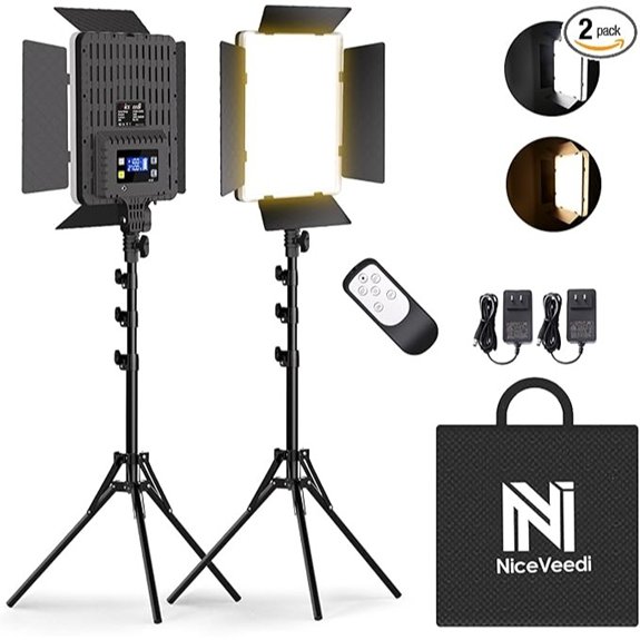 10 Beauty Product Photography Tips That Make Images Pop 3 NiceVeedi 2-Pack Bi-Color LED Photography Lighting Kit