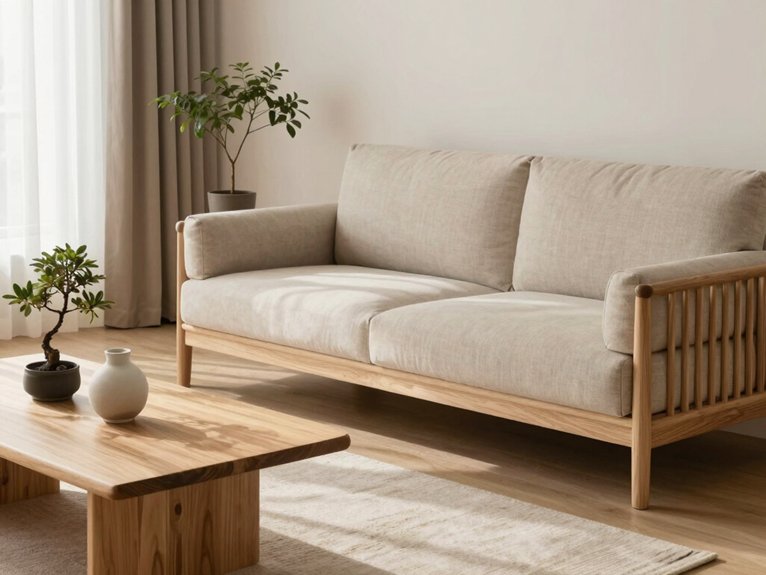 15 Japandi Living Room Ideas With Calm and Balance 3 calm cozy low seating
