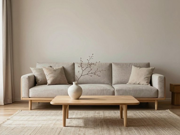 15 Japandi Living Room Ideas With Calm and Balance 8 calm uncluttered living space