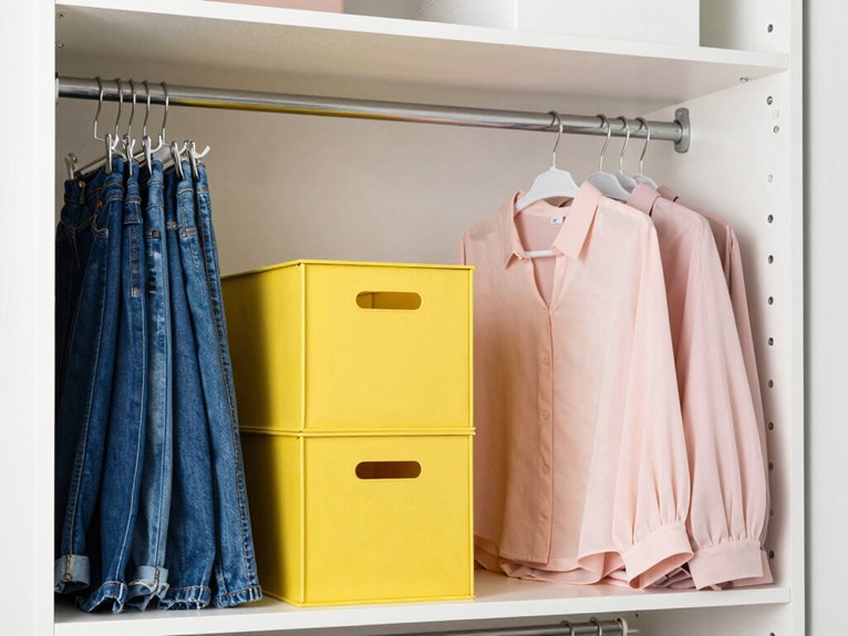 15 Small Closet Organization Ideas That Save Space 13 color coded closet organization
