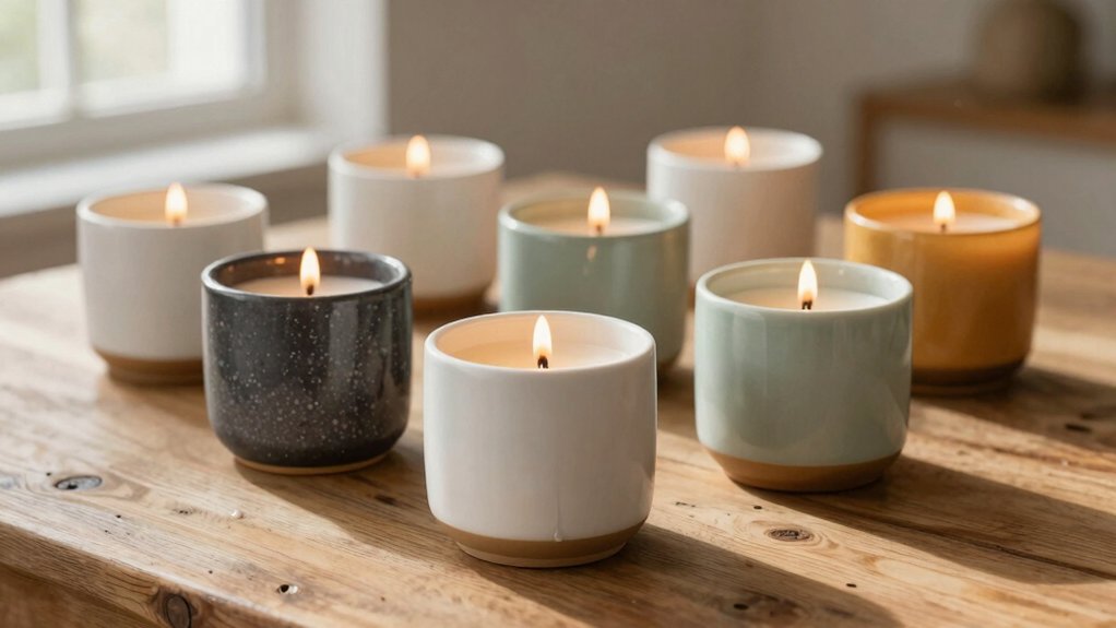 cozy ceramic candle holders