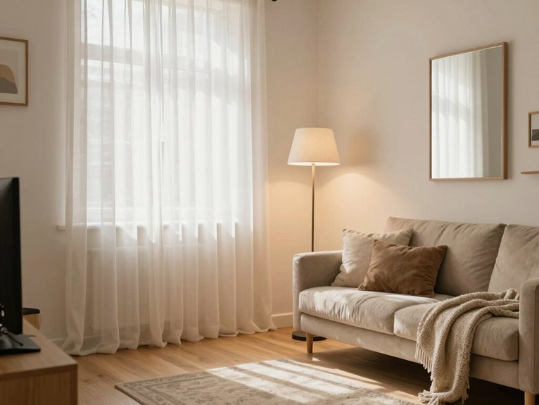 15 Small Apartment Decorating Ideas That Feel Spacious 9 cozy soft lighting layers