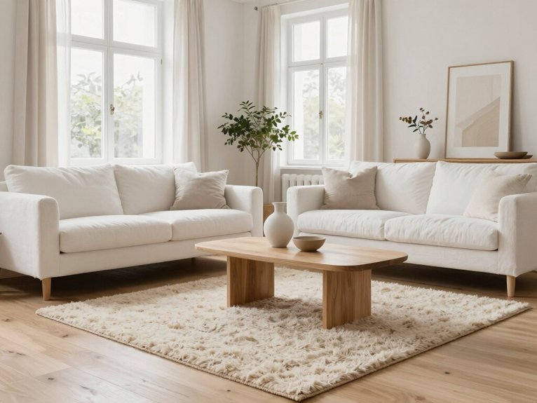 13 Scandi Living Room Ideas for a Light and Cozy Home 10 cozy soft neutral area rugs