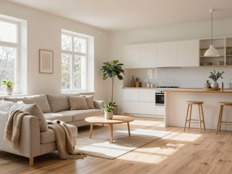 13 Scandi Living Room Ideas for a Light and Cozy Home 7 generous space for movement