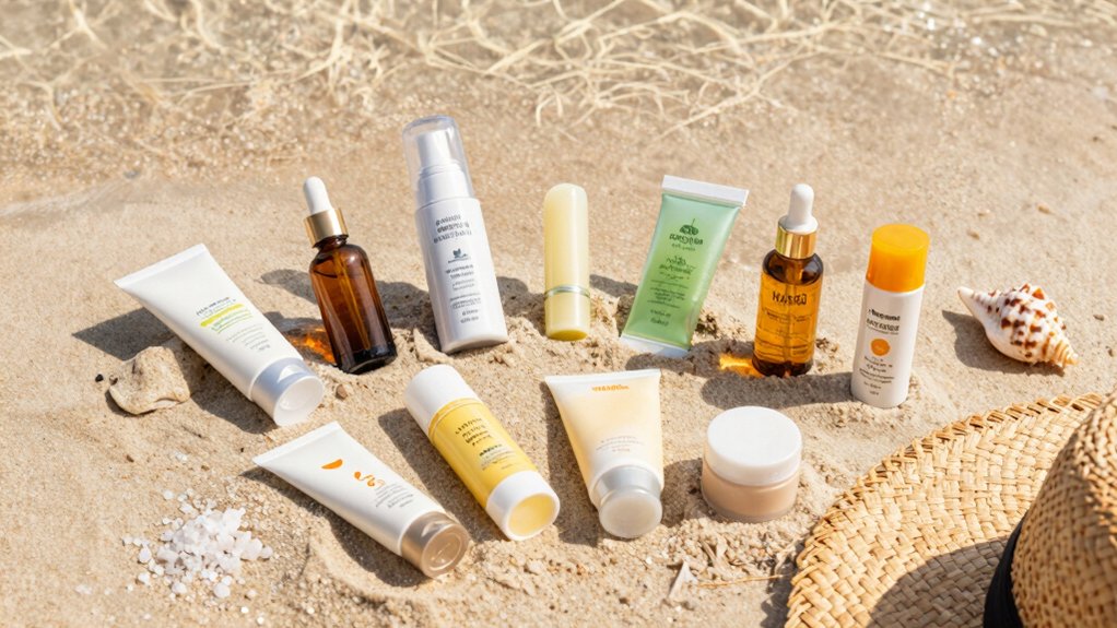 glowy beach skincare essentials