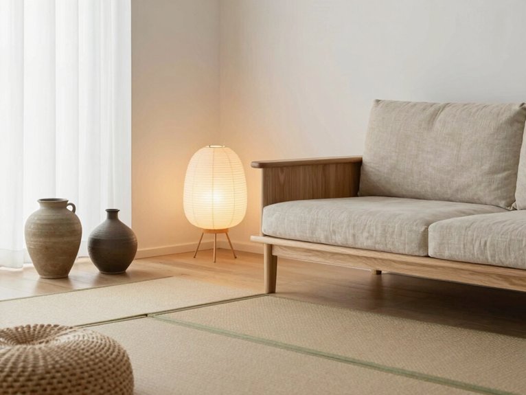 15 Japandi Living Room Ideas With Calm and Balance 12 handmade decor adds warmth