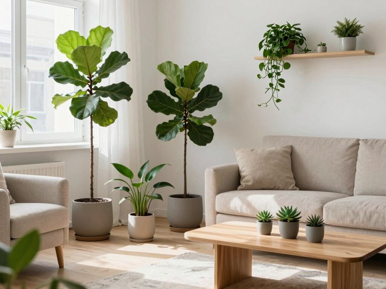 13 Scandi Living Room Ideas for a Light and Cozy Home 6 indoor plant arrangement ideas
