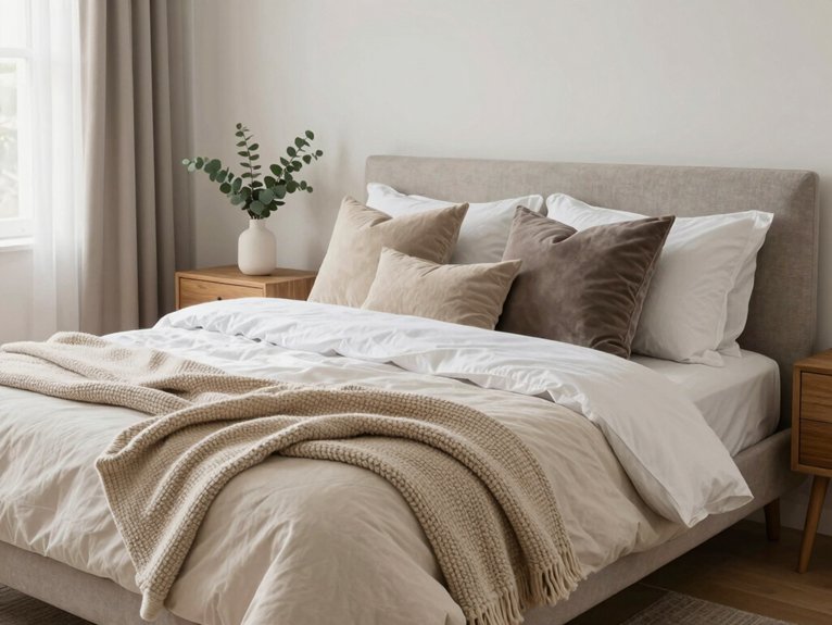 15 Master Bedroom Decor Ideas for a Relaxing Retreat 1 layered bedding for comfort