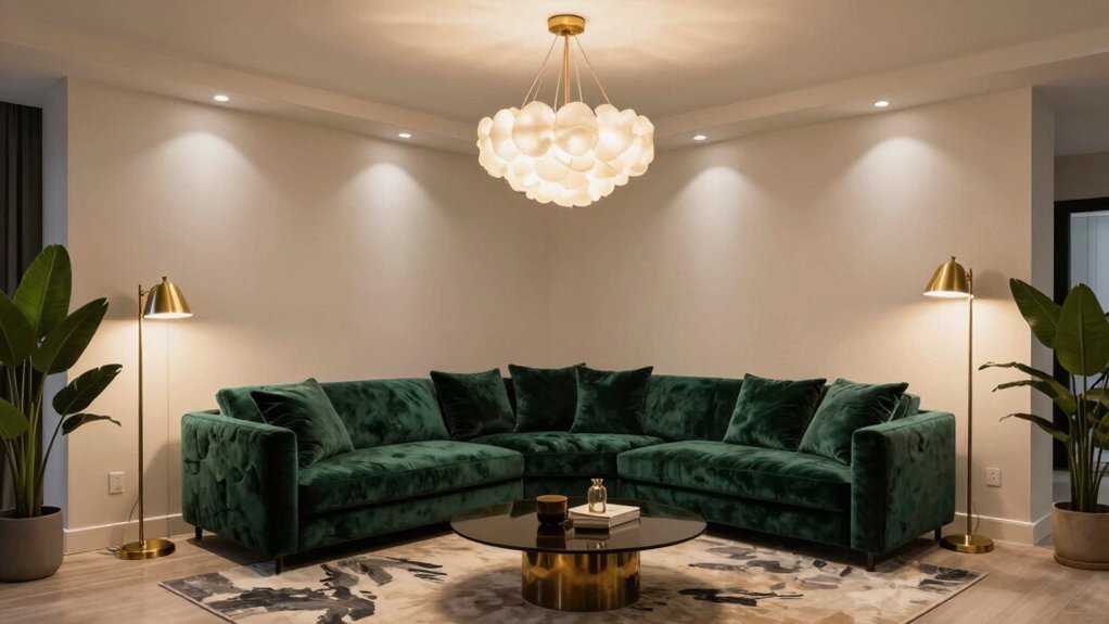 21 Living Room Inspiration Ideas for a Stylish Home 2 layered lighting creates ambiance