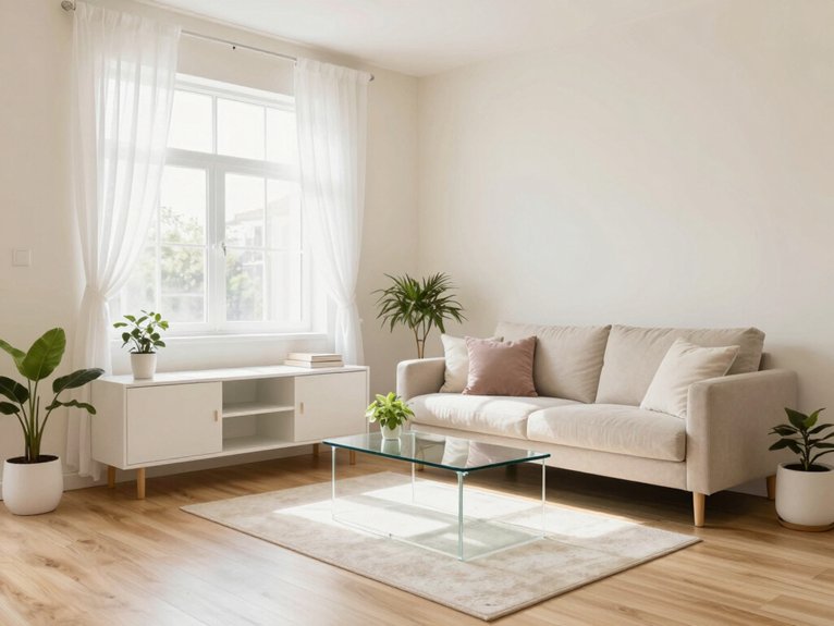 15 Small Living Room Ideas That Maximize Space and Style 3 light warm inviting space