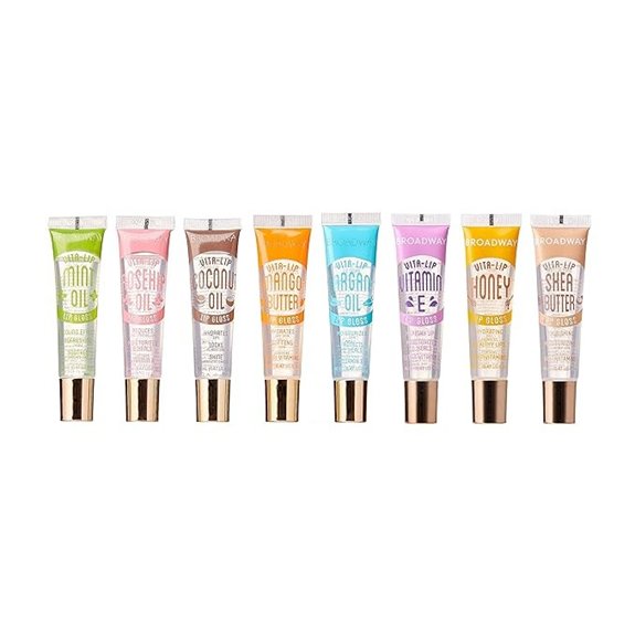 Ruby Kisses Broadway Vita-Lip Clear Lip Gloss (8-Pack)