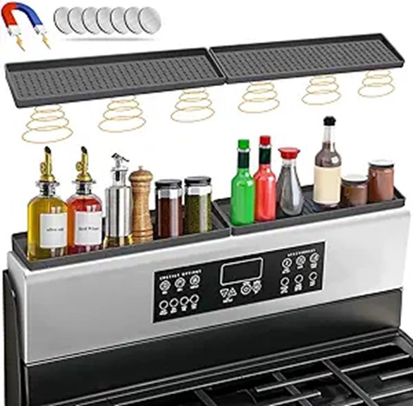 BFONS 30 Magnetic Silicone Stove Top Spice Rack
