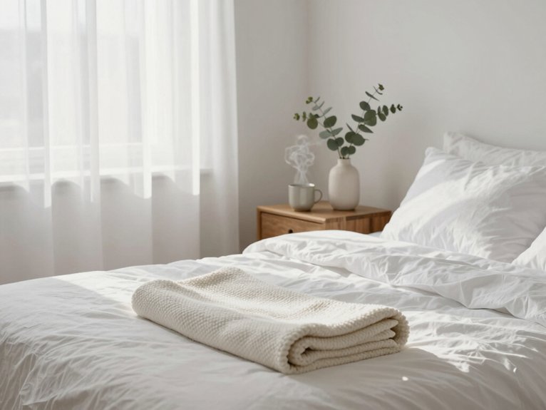 Morning Routine Aesthetic Ideas for a Calm and Intentional Start 2 minimalist bed styling tips