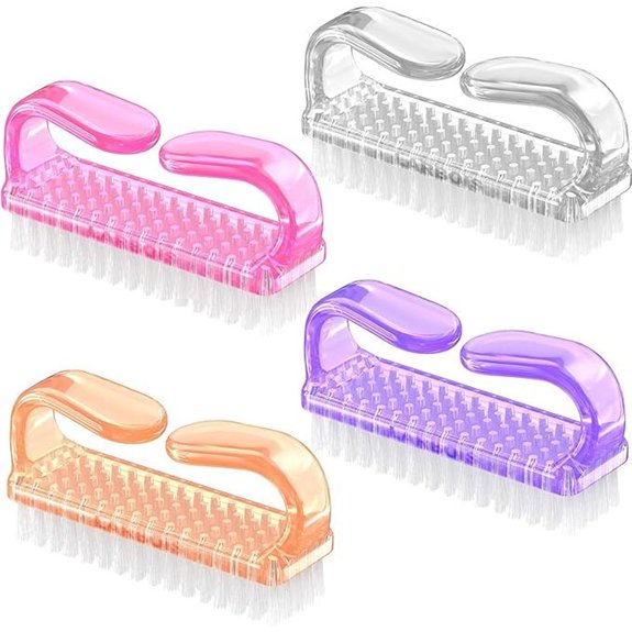 7 Best Clean Nails That Keep Your Manicure Fresh and Flawless 1 Handle Grip Nail Brush Set for Fingers & Toes (4 Pack)