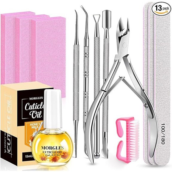 7 Best Clean Nails That Keep Your Manicure Fresh and Flawless 4 MORGLES 13-Piece Nail File & Buffer Manicure Kit