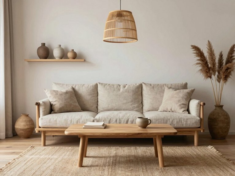 15 Japandi Living Room Ideas With Calm and Balance 7 natural cozy sustainable decor