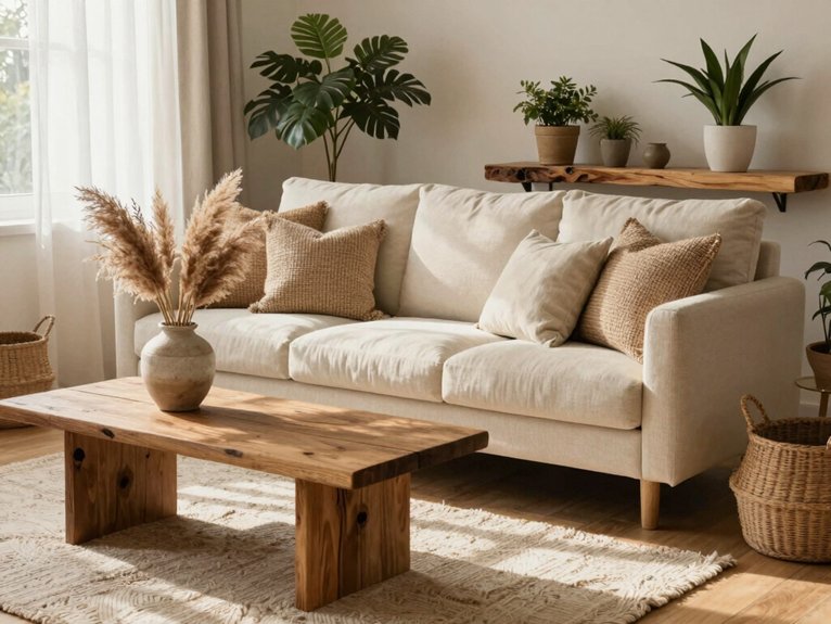 15 Cozy Living Room Design Ideas for Everyday Comfort 8 natural warmth and texture