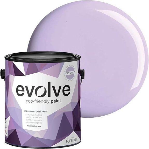 10 Best Paint Colors for Bedroom That Set the Perfect Mood 2 EVOLVE Paint & Primer One-Coat Soft Violet (1 Gal)