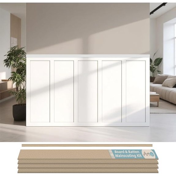 10 Accent Wall Ideas That Transform Any Room Without Fuss 6 Art3d Paintable Board and Batten Wainscoting Kit