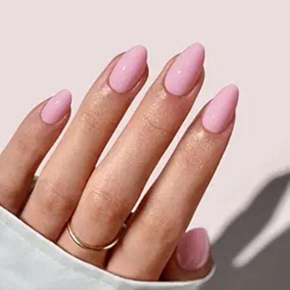 15 Best Light Pink Nails That Give Your Mani a Subtle Glow 2 BTArtbox Almond Pastel Baby Pink Short Press-On Nails