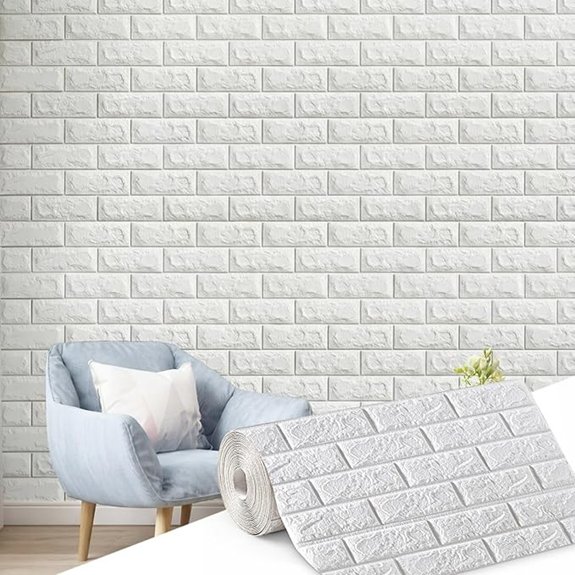 5 Accent Wall Ideas That Transform Any Room Instantly 3 3D Faux White Brick Peel-and-Stick Wall Panels