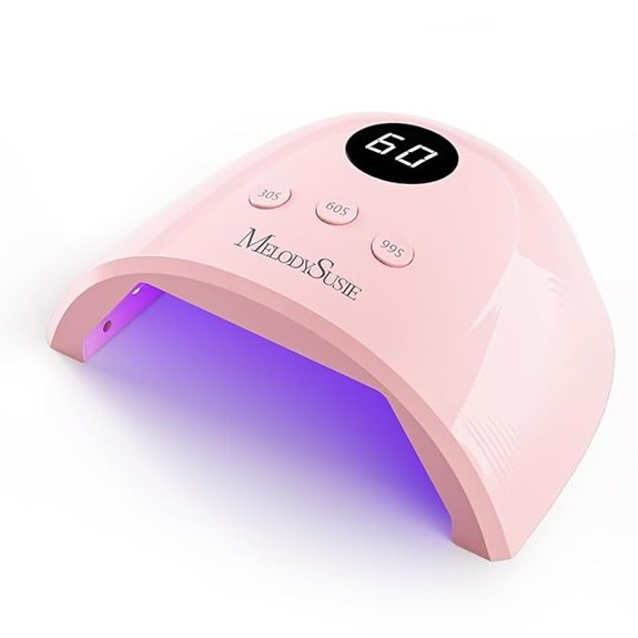 15 Best Light Pink Nails That Give Your Mani a Subtle Glow 6 MelodySusie UV LED Nail Lamp P-Plus30F (Pink)