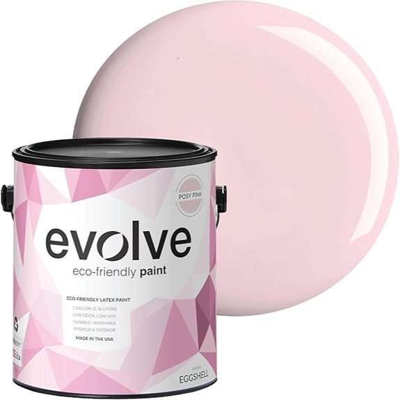 10 Best Paint Colors for Bedroom That Set the Perfect Mood 1 EVOLVE Paint & Primer — Posy Pink (1 Gallon)