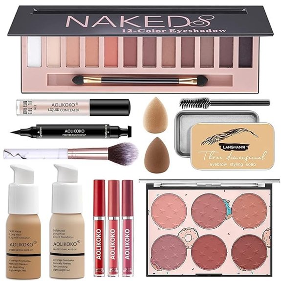 15 Best Makeup Gift Sets Even Beauty Buffs Will Covet 9 12-Color Pro Makeup Kit with Brushes & Liner