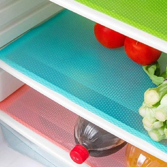 10 Kitchen Storage Hacks That Transform Clutter Into Calm 10 9-Pack Washable Refrigerator Shelf and Drawer Mats