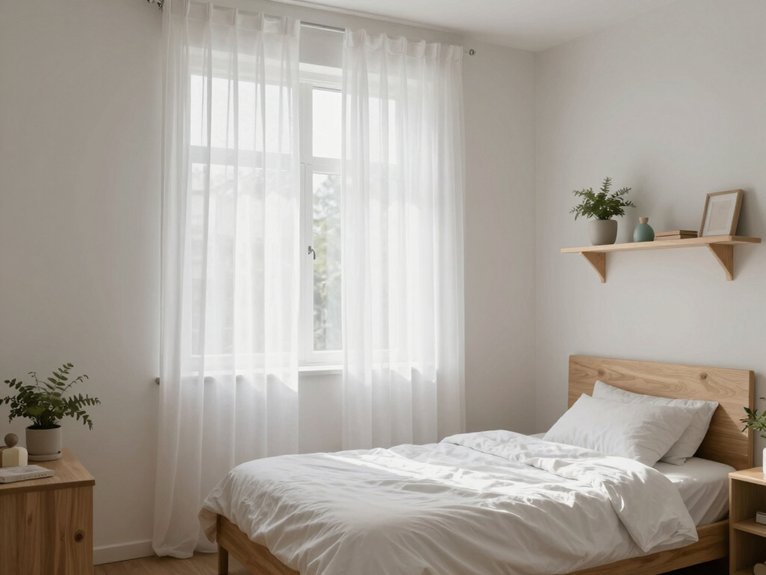 sheer curtains for brightness