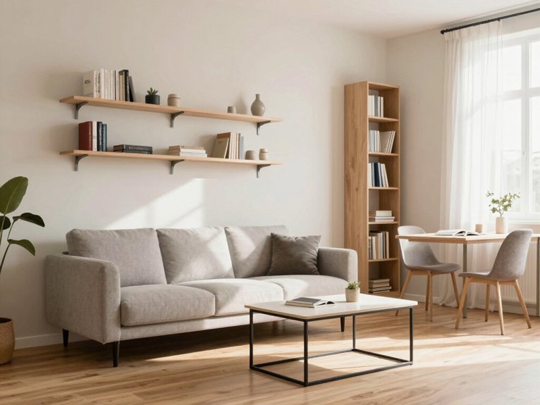 15 Small Apartment Decorating Ideas That Feel Spacious 12 smart furniture scale choices