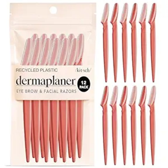 10 Skin Care Essentials Your Routine Actually Needs 5 Kitsch Dermaplane Facial Razors for Smooth Skin (12)