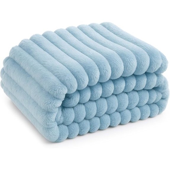10 Best Blue Throw Blanket Picks to Cozy Up Any Sofa 9 Bedsure GentleSoft Light Blue Fleece Throw Blanket (50x60)