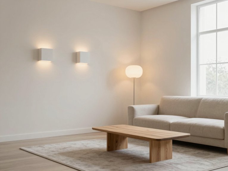 15 Minimalist Living Room Ideas That Feel Calm and Modern 8 soft warm ambient lighting