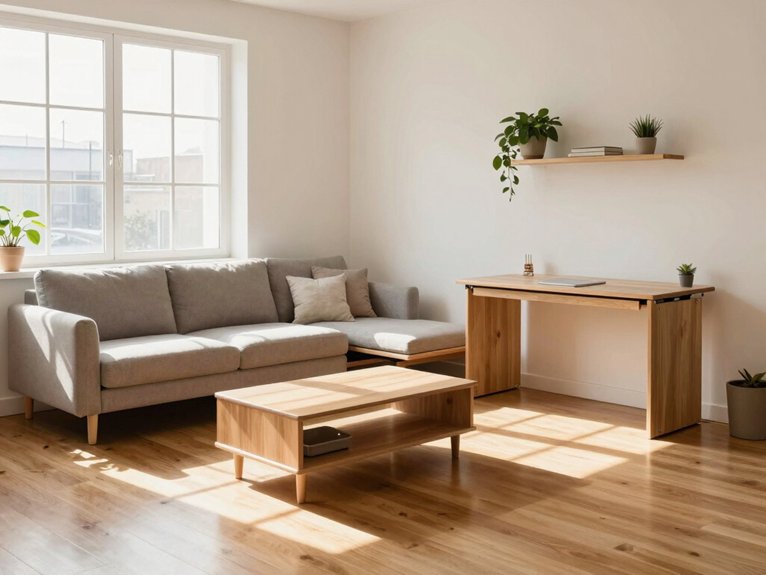 15 Small Apartment Decorating Ideas That Feel Spacious 1 space saving multi functional furniture