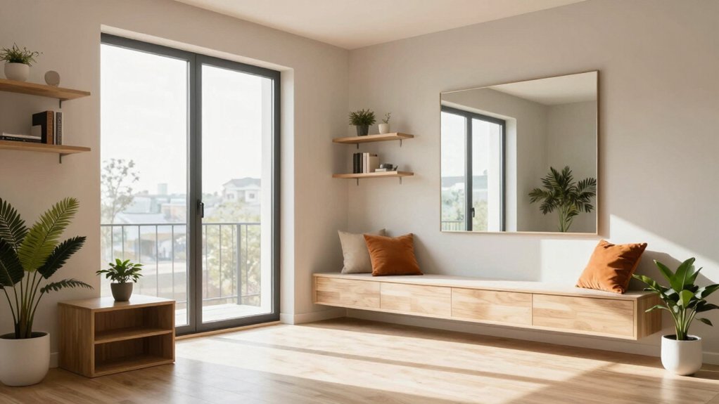 spacious small apartment decor