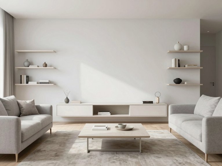15 Minimalist Living Room Ideas That Feel Calm and Modern 5 stylish hidden storage solutions