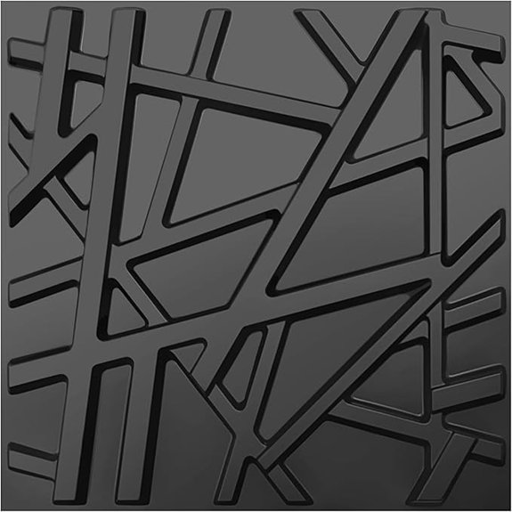 10 Accent Wall Ideas That Transform Any Room Without Fuss 9 3D Black Textured Wall Panels 12x12 (33 Pack)