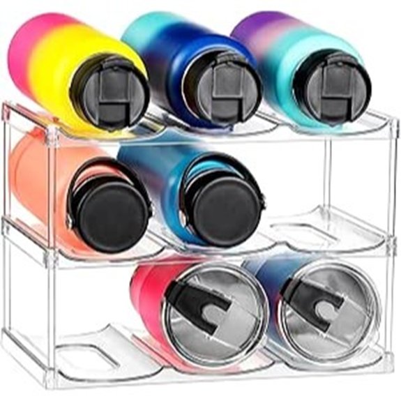 10 Kitchen Storage Hacks That Transform Clutter Into Calm 3 Stackable 3-Tier Water Bottle Organizer (Holds 9)