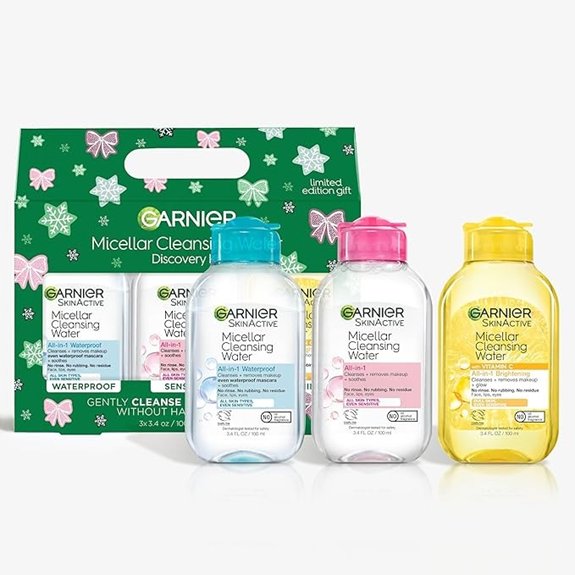 15 Best Makeup Gift Sets Even Beauty Buffs Will Covet 15 Garnier Micellar Water Holiday Gift Set (Travel Sizes)