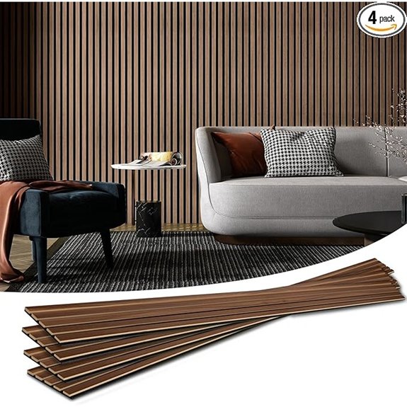 10 Accent Wall Ideas That Transform Any Room Without Fuss 8 Art3d Wood Slat Acoustic Panels (Walnut)