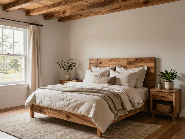 warm organic wood accents