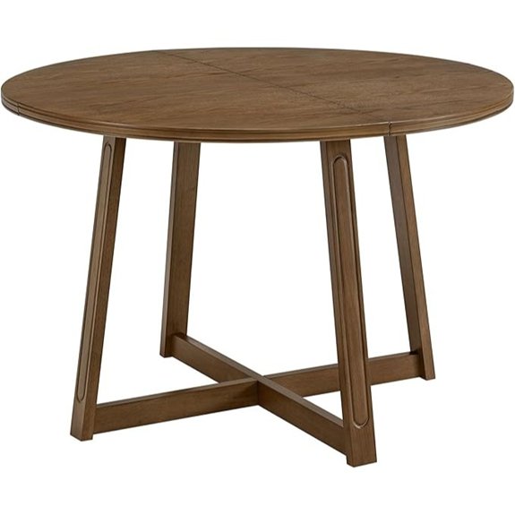 10 Best Oak Dining Table Options That Anchor Every Meal 4 ROME + OAK Worton 45 Round Weathered Oak Dining Table