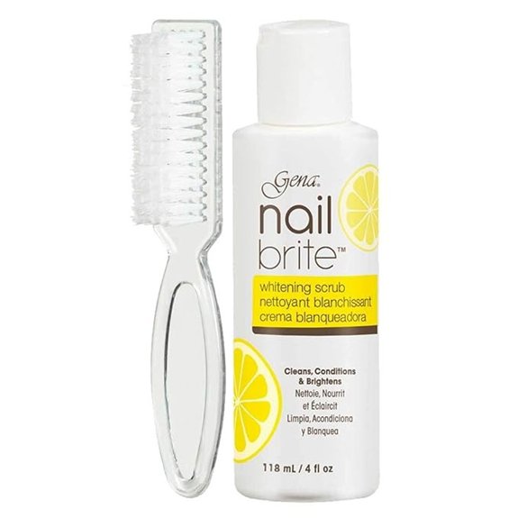 7 Best Clean Nails That Keep Your Manicure Fresh and Flawless 2 Gena Nail Brite Whitening Nail Scrub with Brush