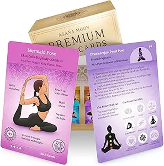 5 Best Yoga Poses That Improve Flexibility and Calm Your Mind 2 Asana Moon Premium Yoga Cards — 120+ Poses Deck