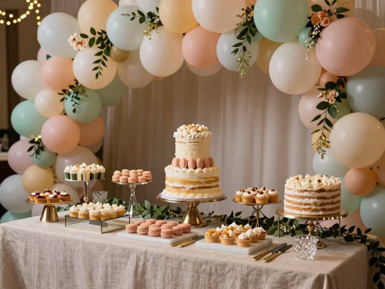 blush ivory rose gold arch