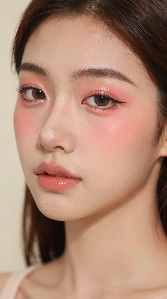 16 Creative Makeup Looks Inspired by Asian Beauty Trends 6 bright lifted under eye highlight